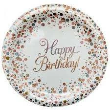 Party Animal Direct Happy Birthday Sparkling Fizz Plate