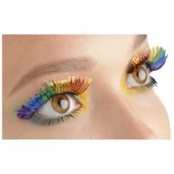 Party Animal Direct Costume Accessories Rainbow Eyelashes