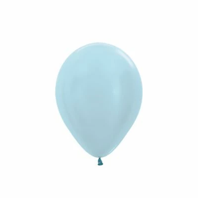 Party Animal Direct Pearl Light Blue 30cm Latex Balloon (10 Pieces) Plain Latex Balloons