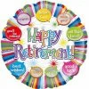 Party Animal Direct Happy Retirement Foil Printed Foil Balloons