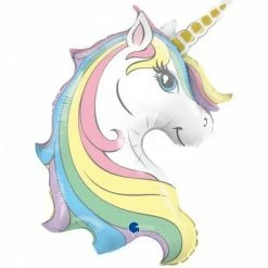 Party Animal Direct Pastel Unicorn Supershape Supershape Foil Balloons