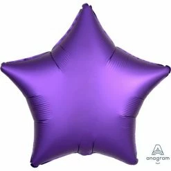 Party Animal Direct Purple Star Foil Balloon (45cm)