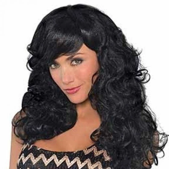 Party Animal Direct Fabulous Black Wig