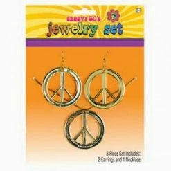 Party Animal Direct FEELING GROOVY PEACE JEWELRY SET Costumes