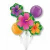 Party Animal Direct Hibiscus 5pack Foil Balloon Bouquet