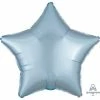Party Animal Direct METALLIC PASTEL BLUE STAR FOIL Foil Balloons