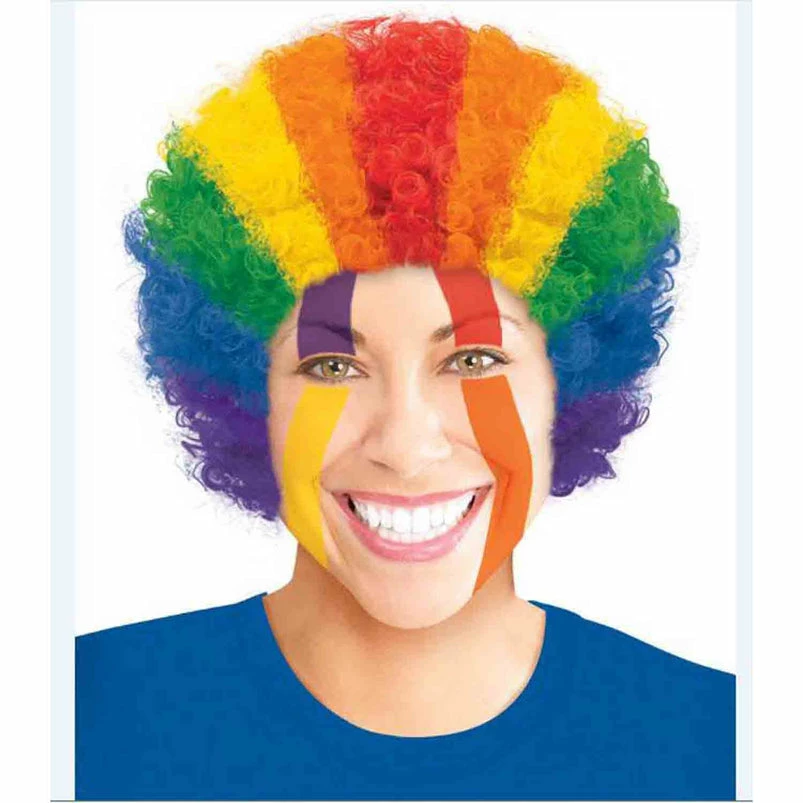 Party Animal Direct Rainbow Curly Wig Costume Accessories