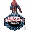 AMSCAN SUPERSHAPE XL PERSONALIZED SPIDERMAN HAPPY BIRTHDAY Supershape Foil Balloons