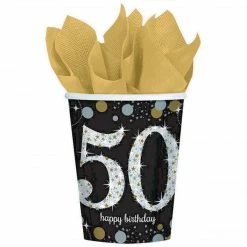 Party Animal Direct 50th Birthday Sparkling Celebration 50th Cups