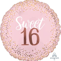 Party Animal Direct JUMBO SWEET SIXTEEN BLUSH FOIL BALLOON