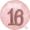 Party Animal Direct SWEET SIXTEEN PINK BLUSH - 3D FOIL BALLOON