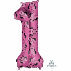 AMSCAN SUPERSHAPE MINNIE MOUSE FOREVER NUMBER 1 L35 Supershape Foil Balloons