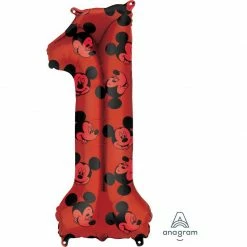 AMSCAN SUPERSHAPE MICKEY MOUSE FOREVER NUMBER 1 L35 Supershape Foil Balloons