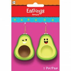 Party Animal Direct Picado De Papel Avocado Earrings Costumes