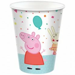 Party Animal Direct Peppa Pig Confetti Party 9oz / 266ml Paper Cups
