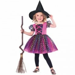 Party Animal Direct Costume Rainbow Witch Girls 2-3 Years
