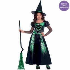Party Animal Direct Costume Spider Witch Girls 8-10 Years Costumes