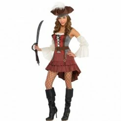 Party Animal Direct Costumes COSTUME CASTAWAY PIRATE WOMEN'S SIZE 14-16