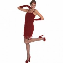 Party Animal Direct Costume Red Flapper Women's Size 16-18 Costumes