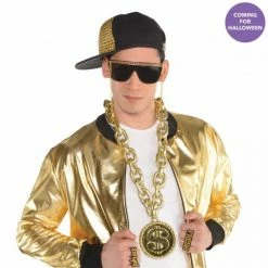 Party Animal Direct Old School Bling Dollar Sign Necklace Costumes