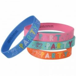 Party Animal Direct Peppa Pig Confetti Party Rubber Bracelets Favors