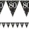 Party Animal Direct Sparkling Celebration 80th Bunting Banner