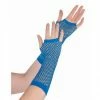 Party Animal Direct Blue Fishnet Gloves - Adults Team Spirit / Team Colours
