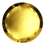 Five Star FS PAPER ROUND DINNER PLATE 9" GOLD 10PK Paper Partyware