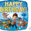 Party Animal Direct Happy Birthday Paw Patrol Standard Foil Printed Foil Balloons