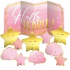 Party Animal Direct Baby Shower Hello World Table Decoration Kit (Pink)
