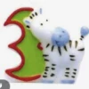 Party Animal Direct SAFARI ZEBRA NUMBER 3 CANDLE