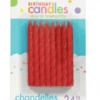 Party Animal Direct Candles Red Spiral 24 Pack