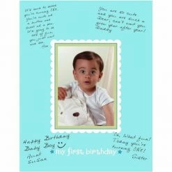 Party Animal Direct Blue 1st Birthday Autographing Frame
