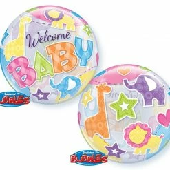 Party Animal Direct WELCOME BABY Bubble Balloon