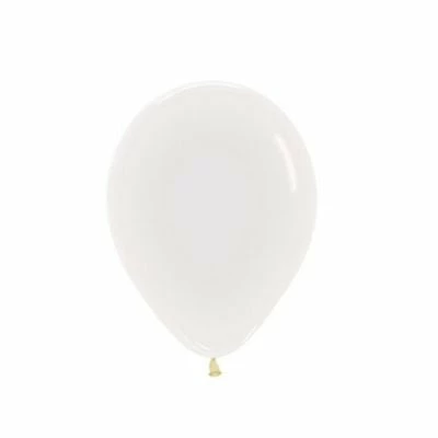 Party Animal Direct Crystal Clear 30cm Latex Balloon (10 Pieces) Plain Latex Balloons