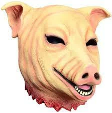 Party Animal Direct Pig With Blood Mask Costumes