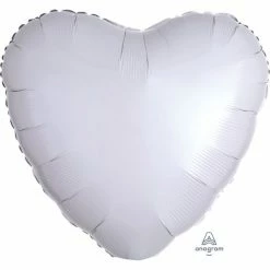 Party Animal Direct Heart - White 18"/45cm Plain