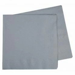 Party Animal Direct Paper Partyware FS Napkins Dinner 2Ply Silver 40 Pack