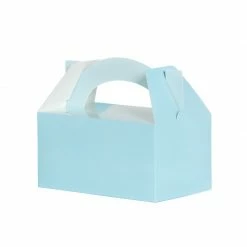 Party Animal Direct FS LUNCH BOX PASTEL BLUE 5PK Paper Partyware