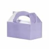 Party Animal Direct LUNCH BOX PASTEL LILAC 5PK Paper Partyware