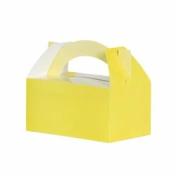 Party Animal Direct FS LUNCH BOX PASTEL YELLOW 5PK