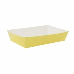Party Animal Direct FS LUNCH TRAY PASTEL YELLOW 10PK Paper Partyware