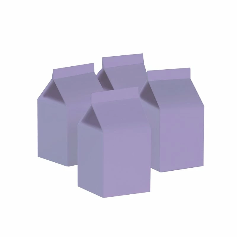 Party Animal Direct FS MILK BOX PASTEL LILAC 10PK Paper Partyware