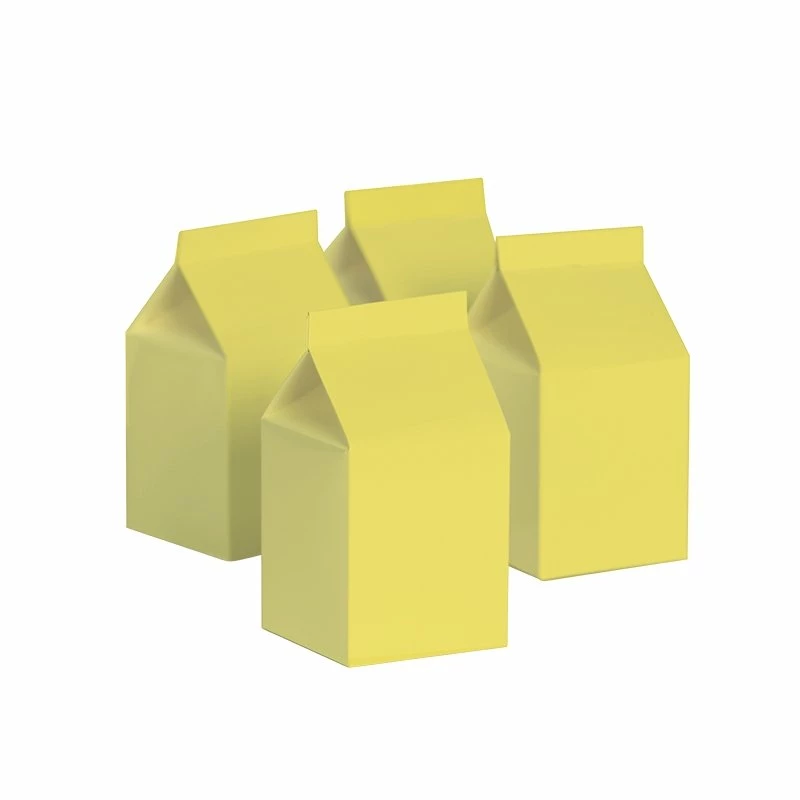 Party Animal Direct FS MILK BOX PASTEL YELLOW 10PK