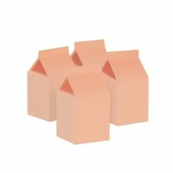 Party Animal Direct Paper Partyware FS MILK BOX PEACH 10PK
