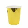 Party Animal Direct FS PAPER CUP METALLIC GOLD 260ML 10PK