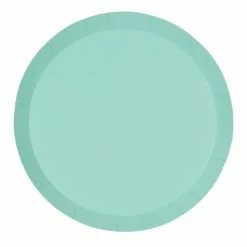 Party Animal Direct Paper Partyware PAPER ROUND DINNER PLATE 9" MINT GREEN 10PK
