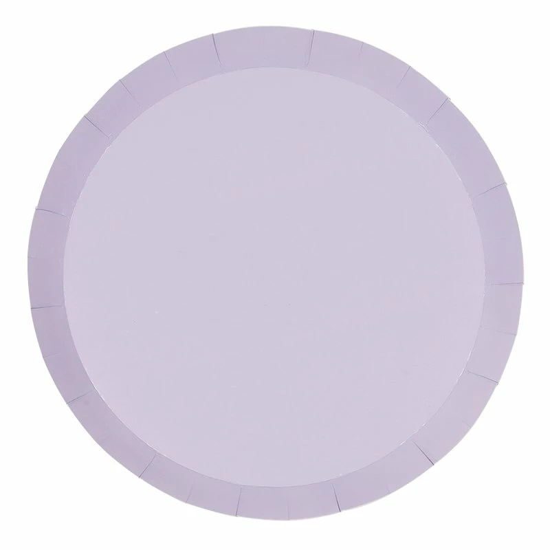 Party Animal Direct FS PAPER ROUND DINNER PLATE 9" PASTEL LILAC 10PK