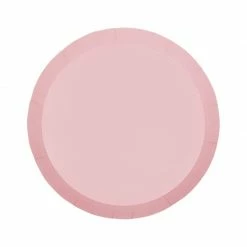 Party Animal Direct FS PAPER ROUND SNACK PLATE 7" CLASSIC PINK 10PK Paper Partyware