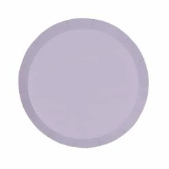 Party Animal Direct FS PAPER ROUND SNACK PLATE 7" PASTEL LILAC 10PK Paper Partyware